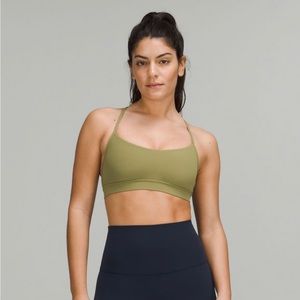 Lululemon Flo Y Bra- Bronze Green (Size 2)
